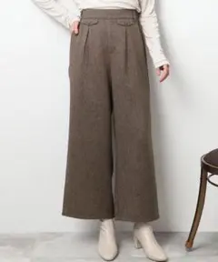 【新品】SHOOLARUEシューラルー　ツイード ポケットデザイン ワイドパンツ