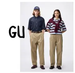 GU ジーユー チノキャロットパンツ ベージュ L ユニクロ