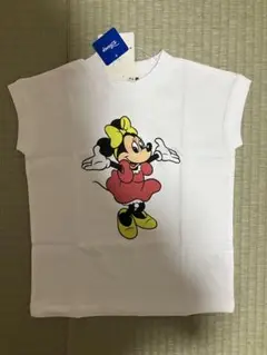 ミニーマウス Tシャツ 110cm ホワイト　ブランシェス　新品未使用タグ付き
