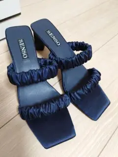 新品★SENSOセンソLUNAサンダル紺ネイビー