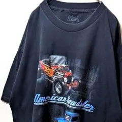ライフスタイルクラシック アメリカンボードスター Tシャツブラック黒XL古着