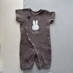 miffy ブラウン　ツーウェイオール　ロンパース 50〜70サイズ