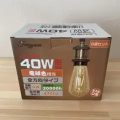 LEDエジソン電球　6点セット　40W