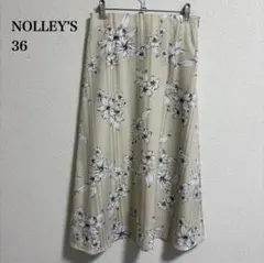 NOLLEY’S ノーリーズ　花柄 フレアスカート　36サイズ