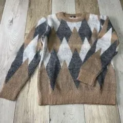 FREAK'S STORE アーガイル柄　ニット セーターM