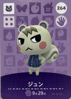 あつ森　amiiboカード　ジュン　新品
