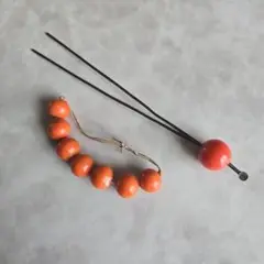 珊瑚 本珊瑚 珊瑚玉 根掛 髪留め 緒締玉 根付  和装小物 特大 珊瑚 本珊瑚 珊瑚玉 根掛 髪留め 緒締玉 根付 和装小物 - メルカリ
