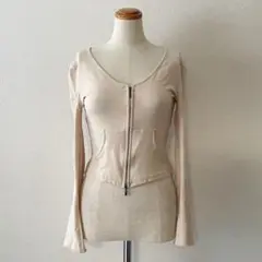 FOXEYboutique❁ボレロ カーディガン ジップアップ ベージュ 38