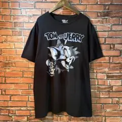 古着 TOMandJERRY tシャツ キャラクター アニメ 公式 短丈 Y2K