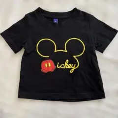 ミッキー Tシャツ 黒 90