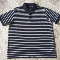 ユニクロ　UNIQLO　メンズ　ポロシャツ　XL ストライプ