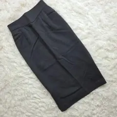 エムシーシスター　ひざ丈スカート　タイトスカート　ダークグレー