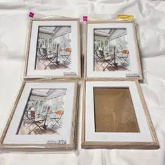 木製フォトフレーム 4個セット