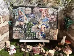 手作りファンタジーコラージュパネル A4サイズ