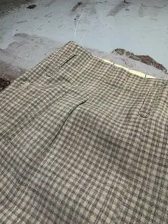 50s ボタンフライ スラックス チェック アメカジ ヴィンテージ