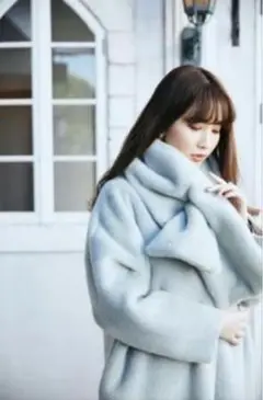 Her lip to♡Faux Fur Reversible Coat♡mint