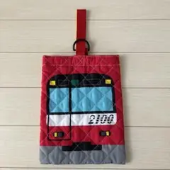 京急　うわばきいれ　シューズバッグ 赤と黄色