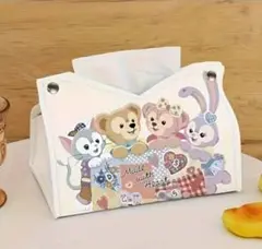 【新品未使用品】ダッフィー ティッシュボックス ティッシュケース　可愛い