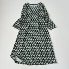 近年✨ 美品　MaxMara weekend ワンピース　犬　総柄　緑