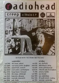 レディオヘッド　ポスター　creep