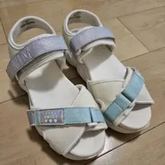 LOVELY SMILE サンダル 23cm ホワイト系 女の子