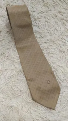 ベージュ ストライプ ネクタイ