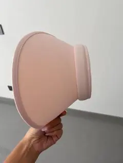 ピンク シャンプーハット 金色ロゴ