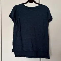 マリードール　半袖Tシャツ コットン　ブルー
