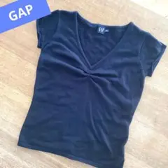 ⭐本日限定セール⭐GAP　Vネック 半袖 トップス　ブラック XS 即日発送