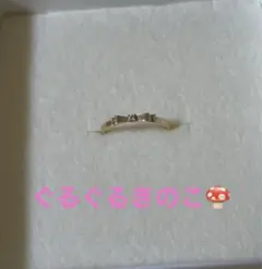 サマンサティアラ☆ダイヤ付リボンモチーフリング