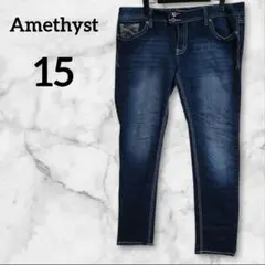 Amethyst 【15】スパンコール装飾デニムパンツ