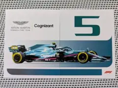 セバスチャン・ベッテル（アストンマーティン・AMR21）ステッカー　TOPPS