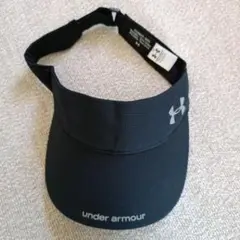 under armour レディース バイザー 黒 　RUN