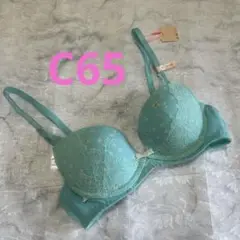 キズあり　アモスタイル　シックデイジープリント夢みるブラ　ノンワイヤーC65