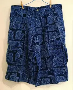 【未使用 完全デッドストック】Future blue ペイズリー Gstaパンツ