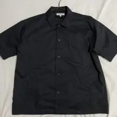 GLOBAL WORK ブラック 半袖ワークシャツ S