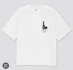 ユニクロ シュウウエムラ コラボ Tシャツ 白 リップ