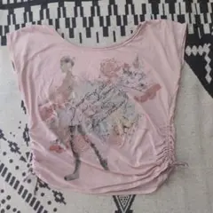 週末限定①chacott バレリーナプリント Tシャツ M