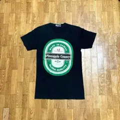 00s ハワイ製 Pineapple County Tシャツ 黒 S 古着