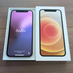 Apple iPhone 12mini　本体　ケーブル　箱　ホワイト　64GB