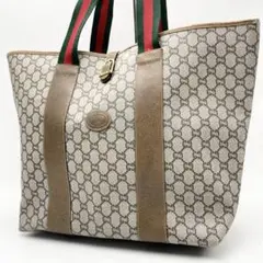 【上品】GUCCI トートバッグ 大容量 GGスプリーム シェリーライン