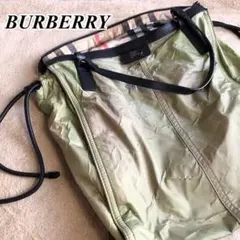 バーバリーBURBERRY トートバッグ ハンド 肩がけ ノバチェック ナイロン