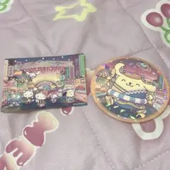 ホログラム缶バッチ ポムポムプリン ネオナツマツリ