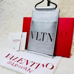 【展示品】VALENTINO ヴァレンティノ ドキュメントホルダー シルバー