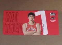 アカツキジャパン プリント フェイスタオル テーブス海 アルバルク東京 日本代表