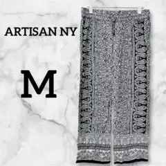 ✨匿名配送✨ARTISAN NY 【Ｍ】花柄ペイズリー柄イージーパンツ 夏