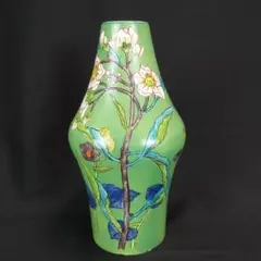錦光山造 花瓶 骨董 花入 花器 陶器 時代物 貴重 錦光山造 花瓶 骨董 花入 花器 陶器 時代物 貴重 Yahoo