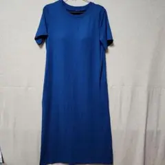 エアリズムコットンブラワンピース BLUE サイズXL