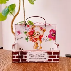 ウッドプランター◡̈ リメ鉢　リメ缶　リメイク　多肉植物　寄せ植え