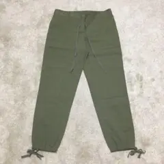 theory リネンパンツ カーキ 2 カーゴ ジョガー M 薄手